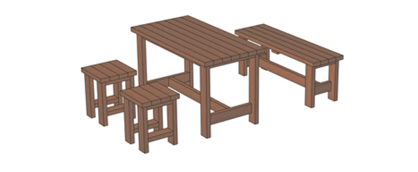 DIYでガーデンファーニチャー（ガーデン家具）を作りましょう！ Vol.2